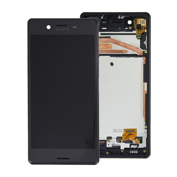 Genuine Sony Xperia X Lcd Screen with Digitizer and Frame Black