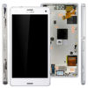 Sony Xperia Z3 Compact Z3 Mini D5803 D5833 Complete Lcd Screen with Digitizer and Frame White