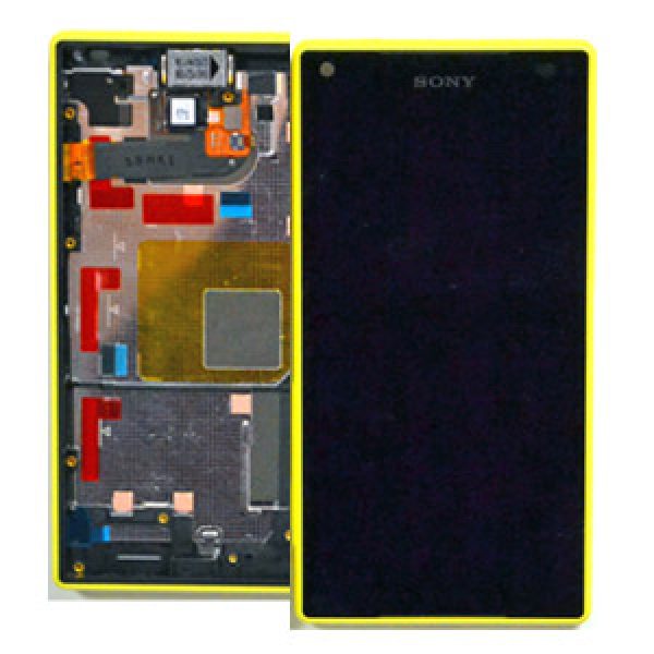 Genuine Sony Xperia Z5 Compact Lcd with Digitizer & Frame Yellow