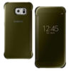 Genuine Samsung Galaxy S6 G920F Clear View Flat Back Premium Cover Case Gold