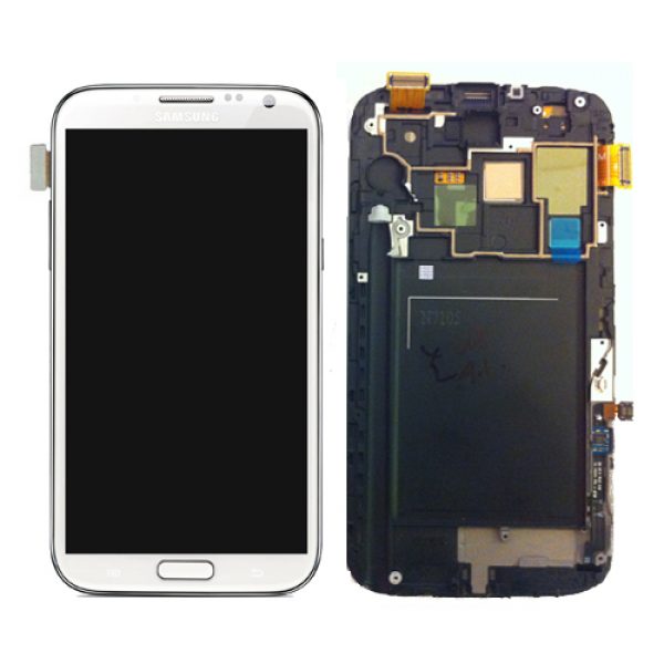Genuine Samsung Galaxy Note2 LTE GT-N7105 Complete SuperAMOLED Lcd Screen Digitizer White