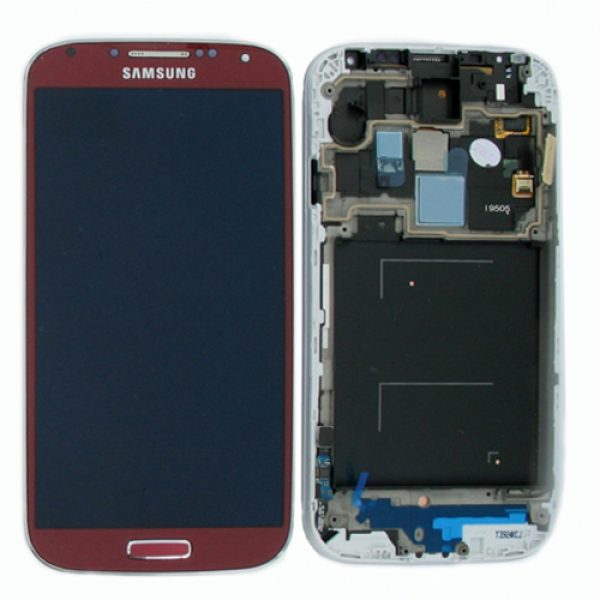 Genuine Samsung Galaxy S4 LTE i9505 SuperAmoled Lcd Screen Digitizer Red