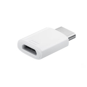Genuine Samsung Galaxy S8 USB Type C To Micro USB Adapter White EE-GN930