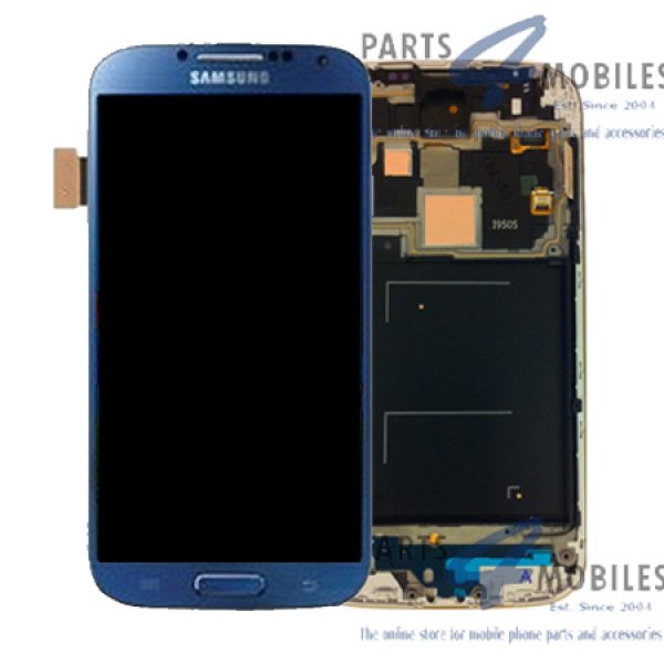 Genuine Samsung Galaxy S4 LTE i9505 Complete SuperAmoled Lcd Screen Digitizer Arctic Blue