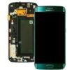 Genuine Samsung Galaxy S6 Edge SMG925F SuperAmoled Lcd Screen Digitizer Frame Green