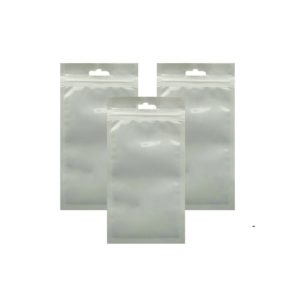 Glossy Packaging With Transparent Front With Hook Hole Size 11.0 Cm X 22.0cm White 10pcs