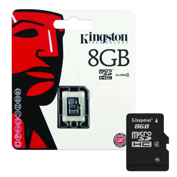 Kingston Micro SD 8GB Memory Card With Adapter