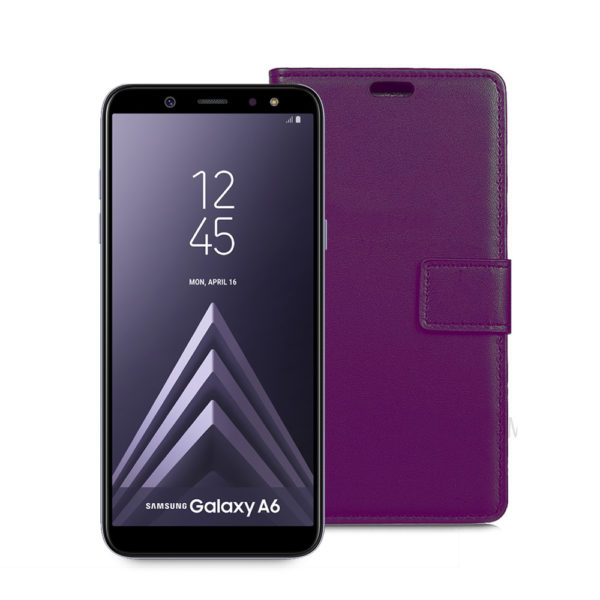 Wallet Flip Case for Samsung Galaxy A6 2018 Pink