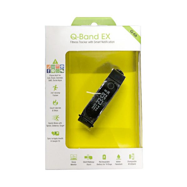 Q-Band EX Q-66 Fitness Tracker Wristband with Smart Notification