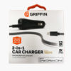 Griffin Power Jolt Dual Port In Car Charger With Lightning Connector For iPhones 12W