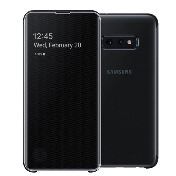 Official Samsung Galaxy S10E Lite Clear View Cover Case Black