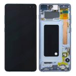 Get Genuine Samsung Galaxy S10 Plus G975 LCD Screen with Digitizer Prism Blue delivered in the UK, EU and rest of the world.c