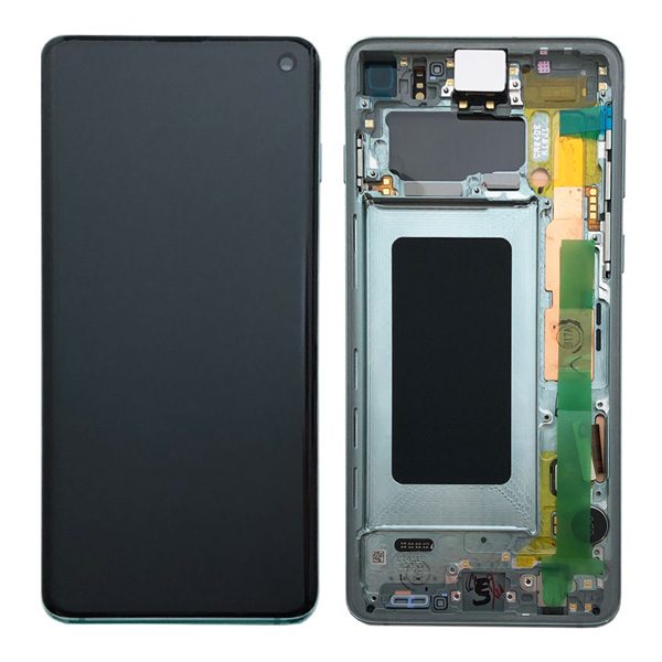 Genuine Samsung Galaxy S10 G973 LCD Screen with Digitizer Prism Green