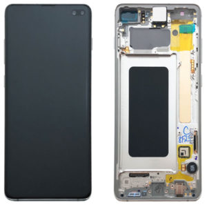 Genuine Samsung Galaxy S10+ Plus G975 LCD Screen with Digitizer Prism White