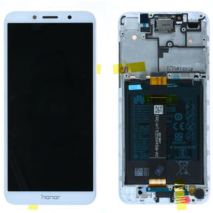 Genuine Huawei Y5 2018 LCD Screen and Digitizer White plus Battery