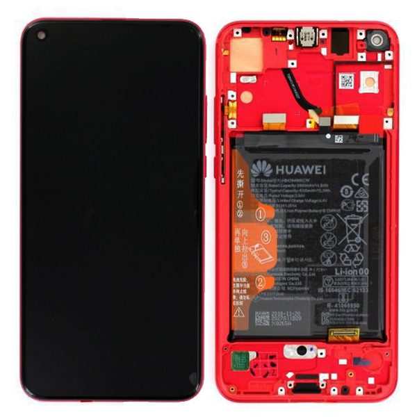 Genuine Huawei Honor View 20 LCD Screen and Digitizer Red plus Battery