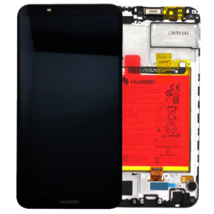 Genuine Huawei Y7 2018 LCD Screen and Digitizer Black plus Battery