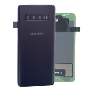 Genuine Samsung Galaxy S10 G973 Battery Back Cover Prism Black / Part Number / MPN: GH82-18378A / Color: Prism Black delivered in UK & EU.