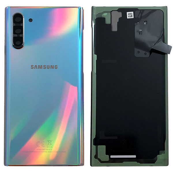 Genuine Samsung Galaxy Note 10 N970 Battery Back Cover Aura Glow / Silver