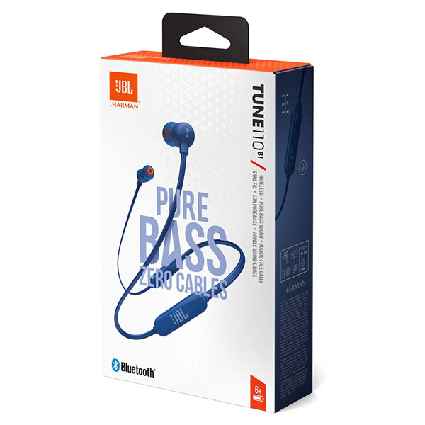 JBL Tune 110BT Wireless Bluetooth Headphones in Blue