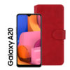 Samsung Galaxy A20 Red Flip Cases