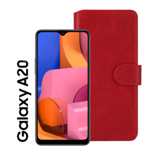 Samsung Galaxy A20 Red Flip Cases