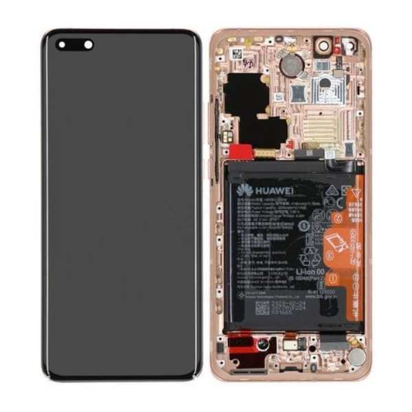 Genuine Huawei P40 Pro LCD Display Screen Touch Battery Assembly Blush Gold