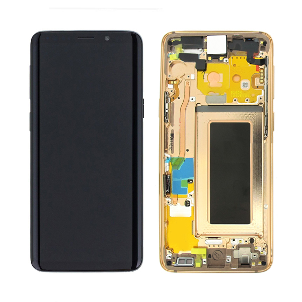Genuine G960 Samsung Galaxy LCD Display / Screen + Touch - Gold