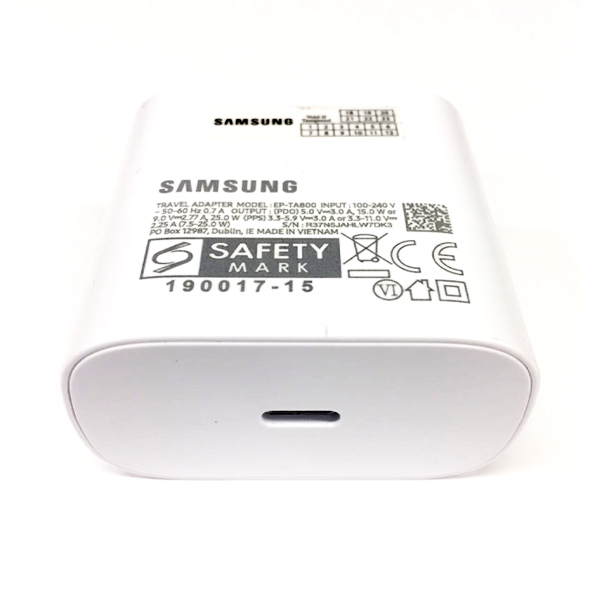 Original Samsung A70 Fast Charger 25W