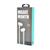 Celebrat D2 Magic Month Stereo Earphones With Mic | Colour: White | Delivered in EU Uk and rest of the world | Phoneparts |