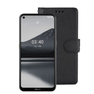 Wallet Flip Case For Nokia 3.4 | Colour : Black | Delivered in EU UK and rest of the world | Phoneparts Europe |