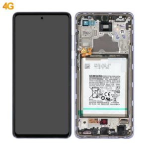 Genuine Samsung Galaxy A72 4G A725 Super Amoled Display With Battery Violet | Part Number: GH82-25541C | Phoneparts |