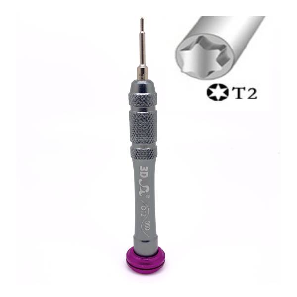 3D Non-slip Screwdriver Torx Tip T2 for Android Devices | Part Number: 3DSTT2 | Delivered in EU UK and USA |