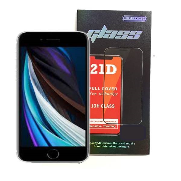 iPhone SE Full Glue 21D Tempered Glass Screen Protector