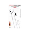 USB-C Earphone With Mic VD-EAR001 High Quality Audio Transmission – High Resolution Stereo