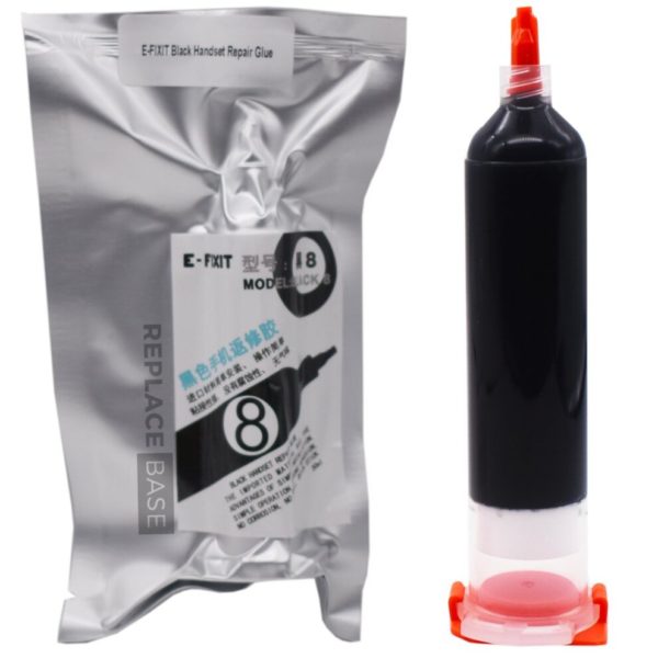 E-Fixit Fast Structural Cold Glue For Frame/ Glass/Battery Cover/ Phone iPad Repair 30ml - Black
