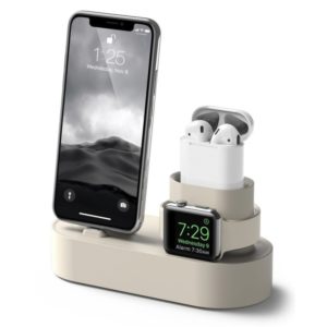3 in 1 Charging Stand for iPhone, AirPods & Apple Watch - Beige