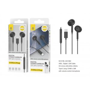 Digital Stereo in-Ear Earbuds With Type C Connector With Volume Control
