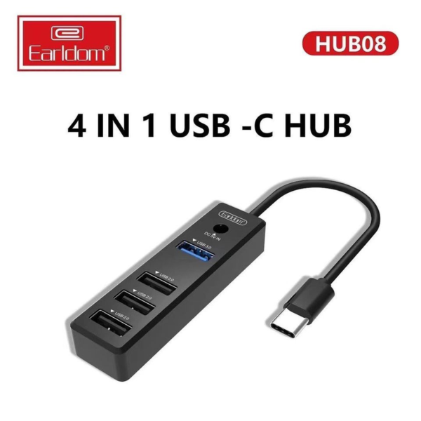 Earldom ET-HUB08 4-in-1 USB-C Hub