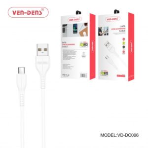 1 Meter Type C Data Cable 2.4A White