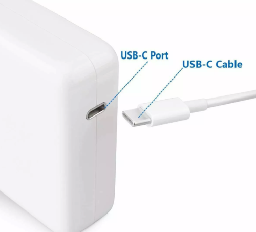 61W USB C Power Adaptor With USB-C Charge Cable For MacBook Pro