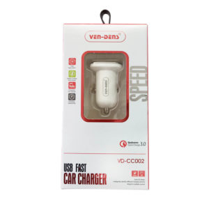 POWERFUL CAR CHARGER. IC quality with DOE VI standard. Consistent Voltage and Constant Charge. Excess Voltage Protection. Fast charge with maximum output. Fire resistant material for housing with ROHS standard