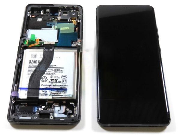 Genuine Samsung Galaxy S21 Ultra 5G SM-G998 LCD Screen With Battery Phantom Black (No Camera) - GH82-26040A