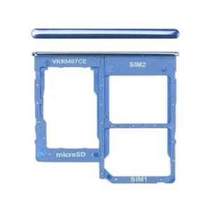 Genuine Samsung Galaxy A40 SM-A405 MicroSD / Sim Card Tray (Dual) Blue - GH98-44303C