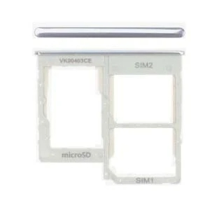 Genuine Samsung Galaxy A40 SM-A405 MicroSD / Sim Card Tray (Dual) White - GH98-44303B