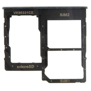 Genuine Samsung Galaxy A40 SM-A405 MicroSD / Sim Card Tray (Dual) Black - GH98-44303A