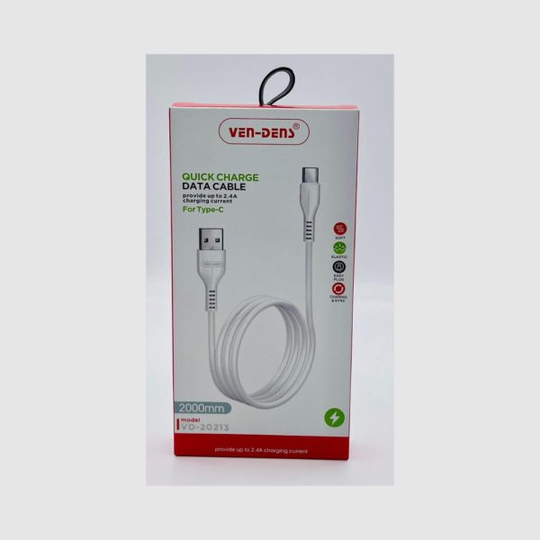 2 Meter Fast Charging Type C to USB Cable - Ven Dens