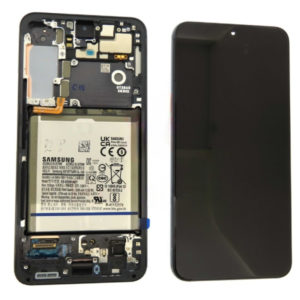 Genuine Samsung Galaxy S22 SM-S901 LCD Screen With Battery Phantom Black - GH82-27518A