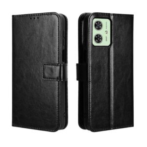 Wallet Flip Case For Motorola Moto G54 - Black
