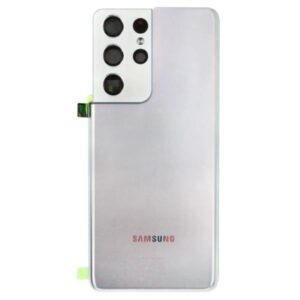 Genuine Samsung Galaxy S21 Ultra 5G SM-G998 Battery Back Cover Phantom Silver (UKCA) – GH82-27283B
